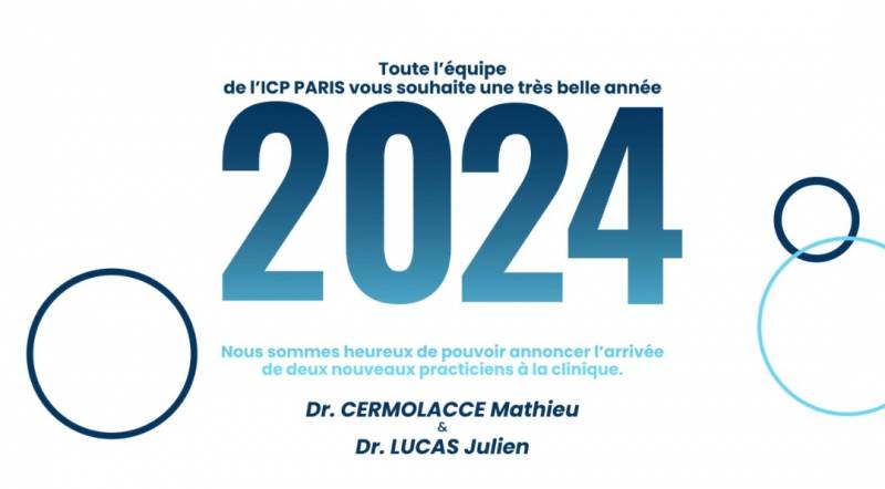 Meilleurs voeux 2024 ! L'équipe ICP Paris - Chirurgoie orthopédique cheville/pied 